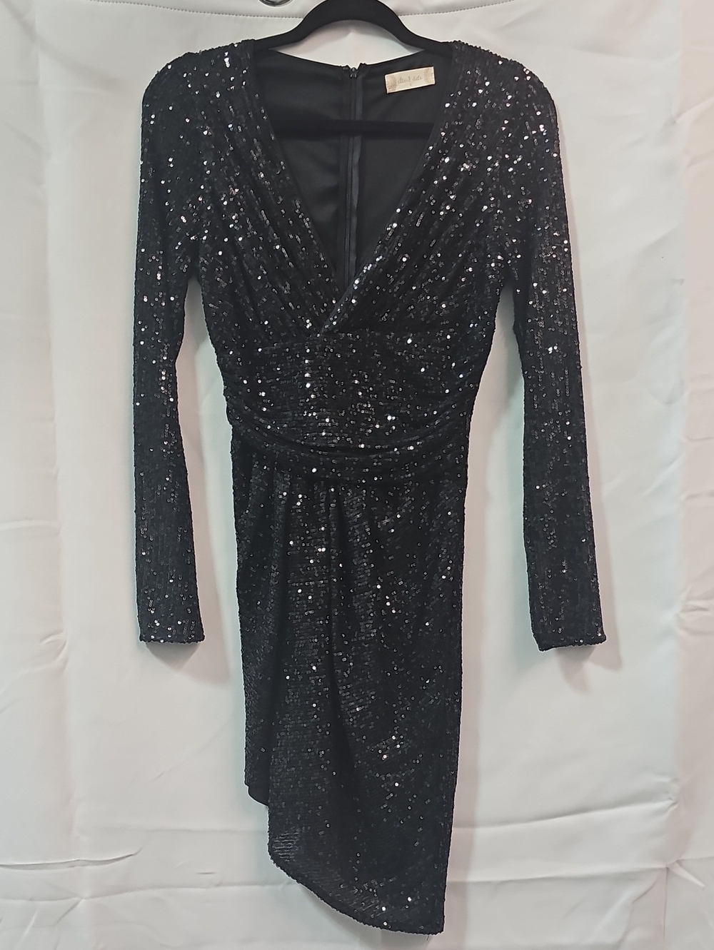 ALTAR'D STATE BLACK SEQUIN MINI DRESS BFPM-09-287